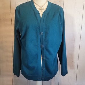 CAbi snap  button front Cardigan XL 12/14